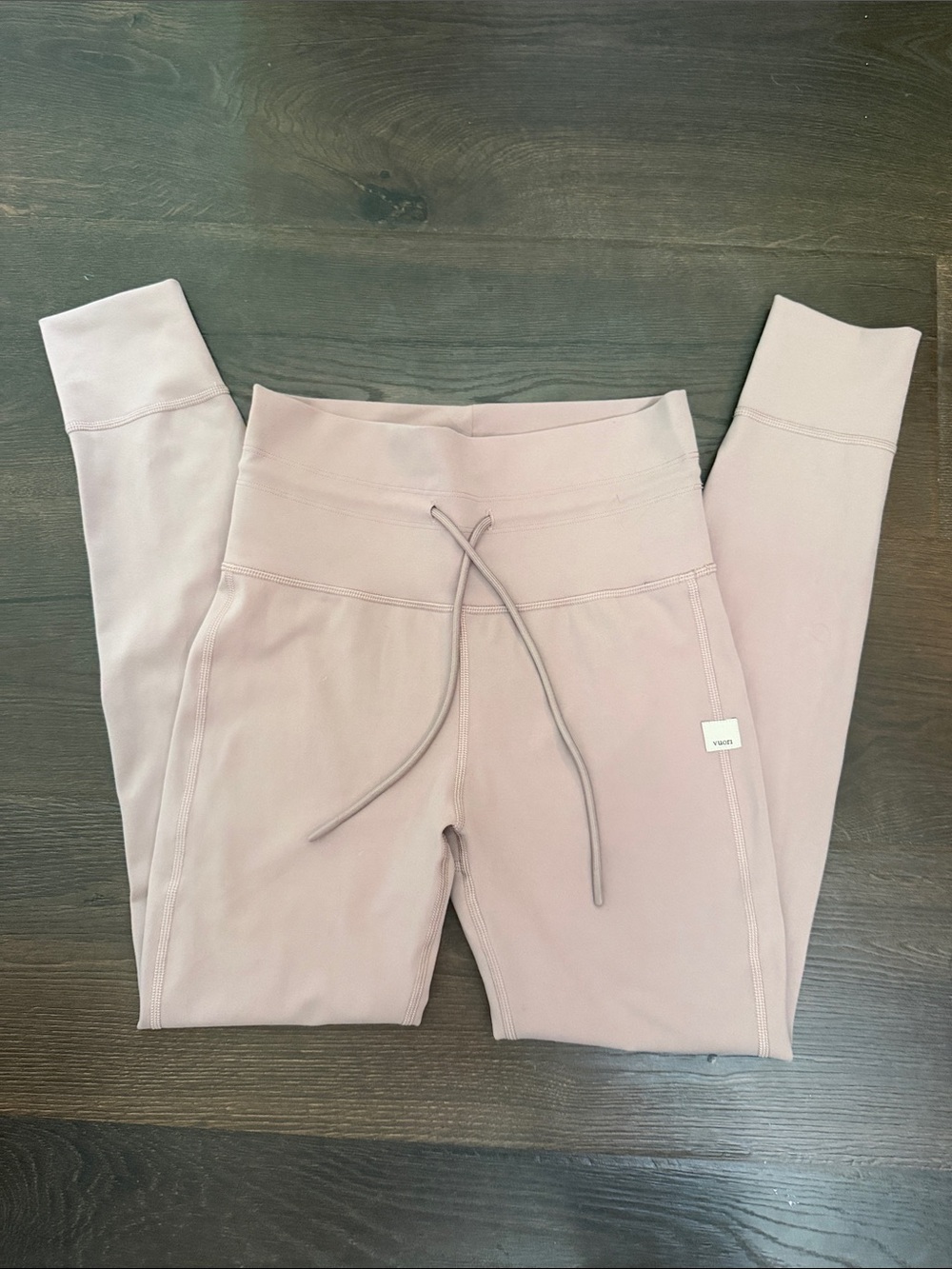 Women’s Vuori Dusty Rose Daily Legging Drawstring yoga 7/8 length Small